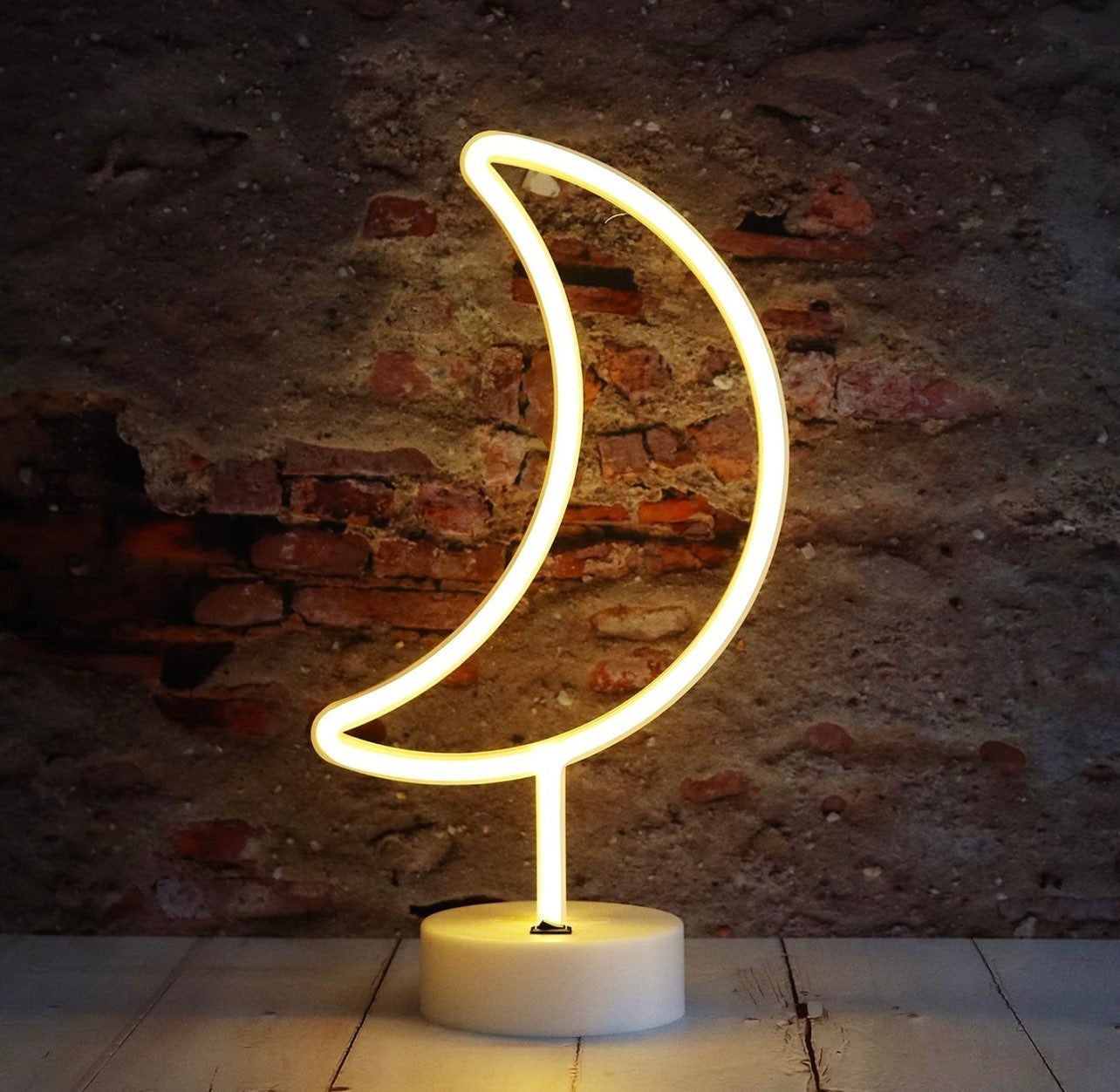 Lovely Bright Warm White Moon Lamp LED Light Night Stand Table Decor