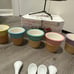 Retired Le Gourmet Chef Ice Cream Cup Set Like New