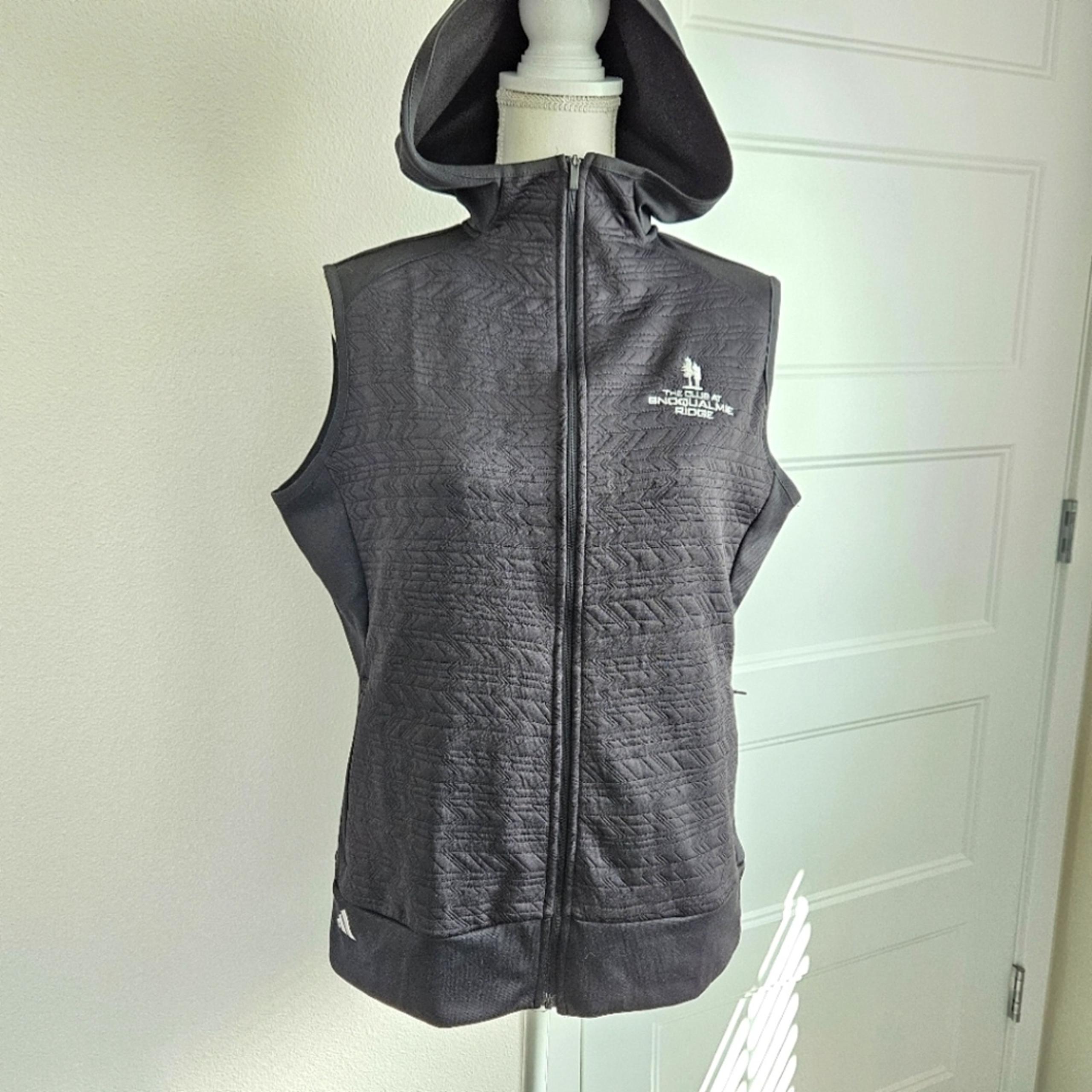 NWT!!! Adidas Women's Cold.rdy Hoodie Vest "The Club at Snoqualmie Ridge" Size L