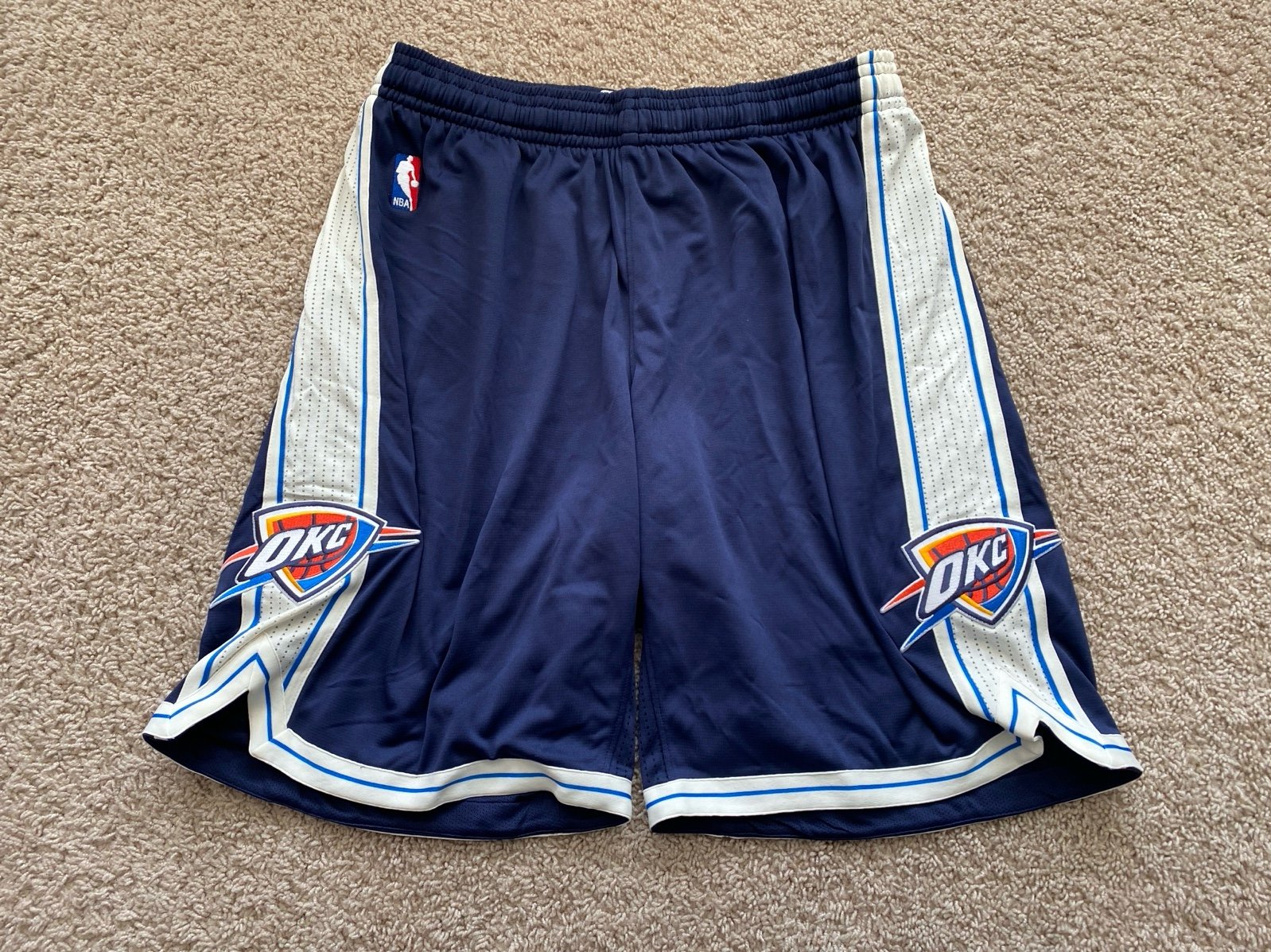 NEW On Court Adidas OKC Thunder Shorts 2XL