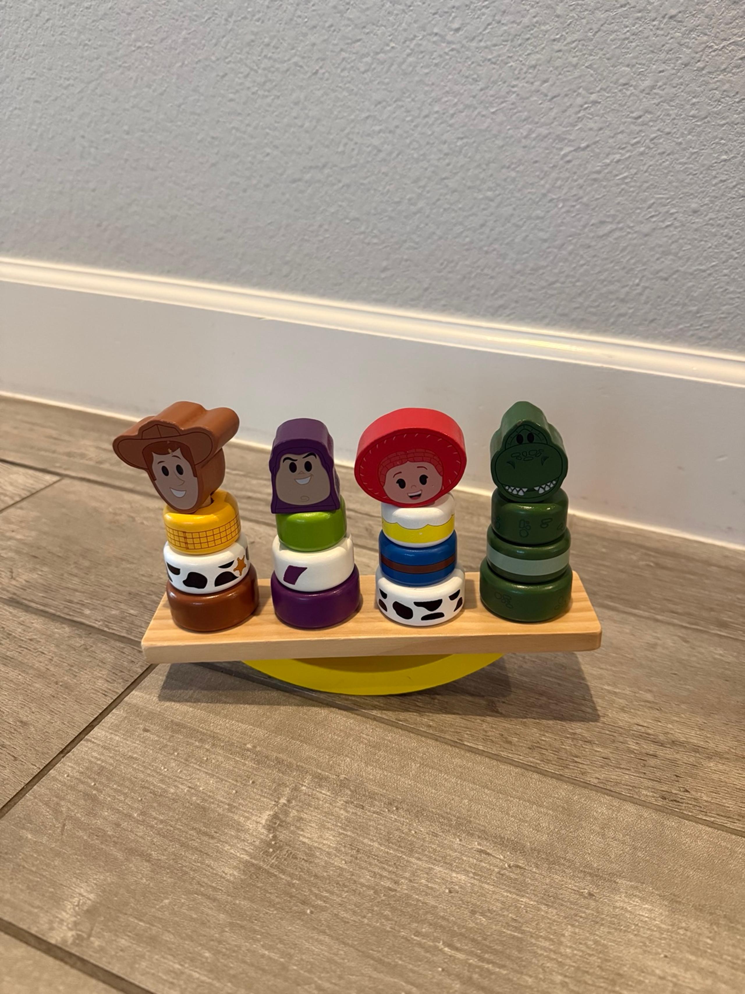 Just Play Disney Wooden Toy Story Stacker 17 Pc Set