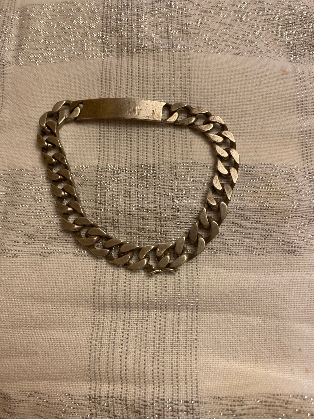 Sterling Silver Bracelet 9 inch long