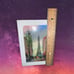 Eiffel Tower Signed Oil Painting small Canvas on Wood