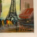 Eiffel Tower Signed Oil Painting small Canvas on Wood