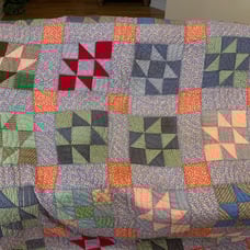 Vintage Handmade Quilt 65 X85