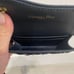 Dior Logo Print Card Case Navy