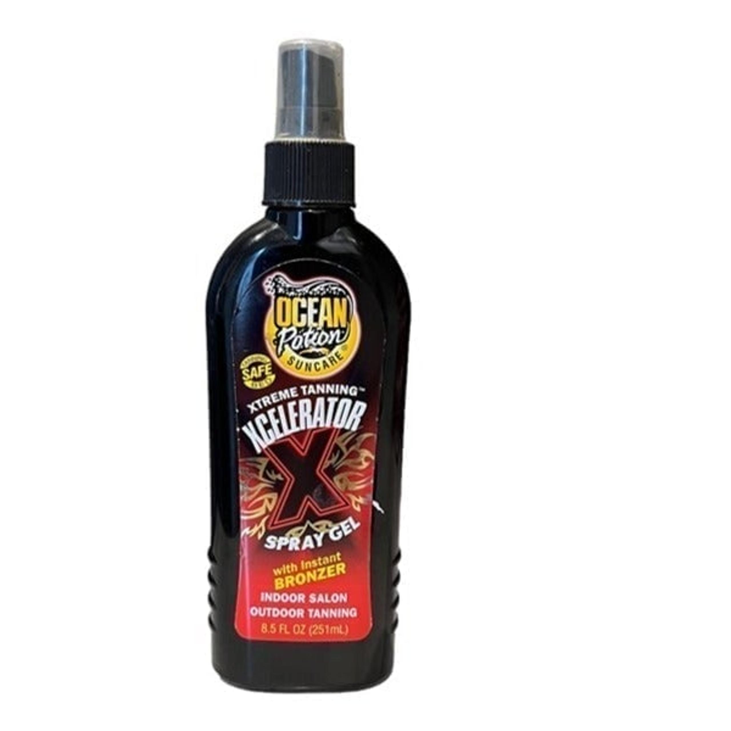 Ocean Potion Xtreme Tanning Xcelerator Spray Gel Instant Bronzer
