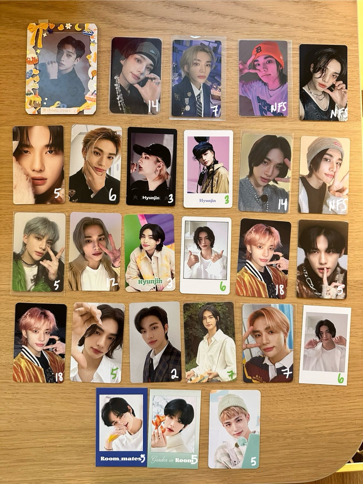 Stray Kids Hyunjin PCs and POBs