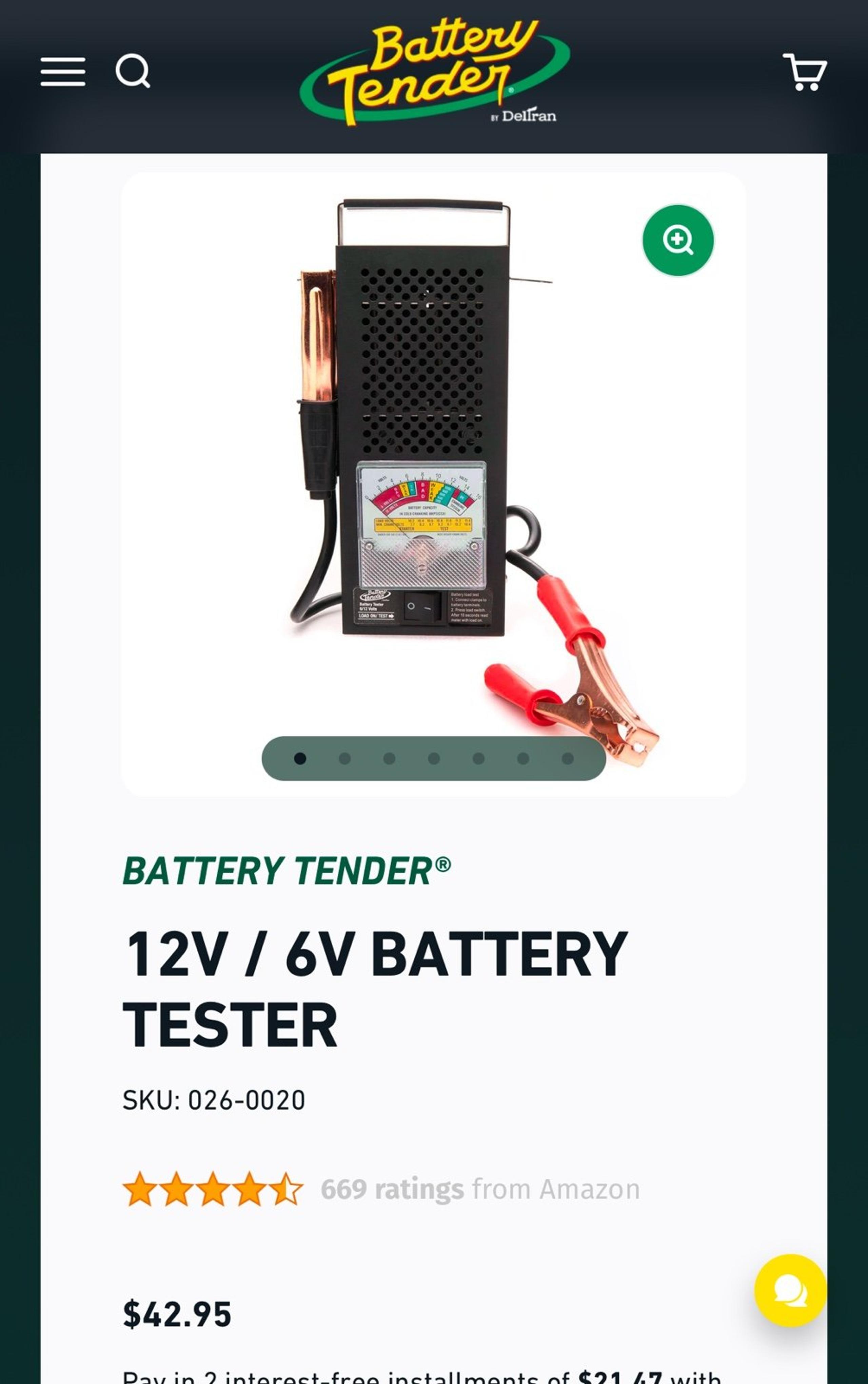Battery tester heavy duty