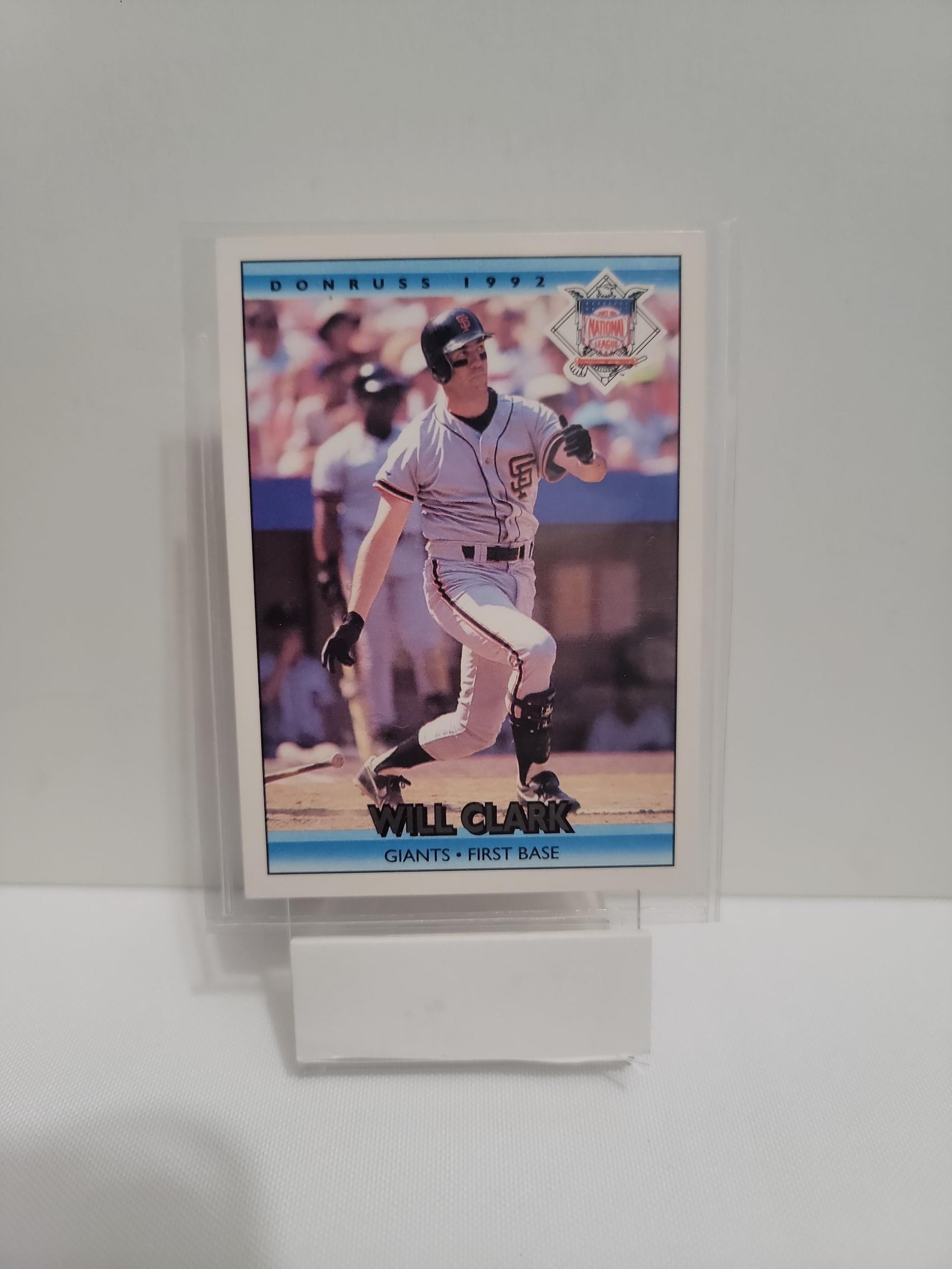 Will Clark Donruss 1992 Baseball Trading Card Giants First Base #428