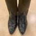 Suede/Snake Print Cowgirl Boots
