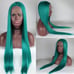 Wowfactor green teal lace front wig