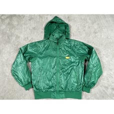 The Masters Jacket Women's L Green Augusta National Golf Shop Windbreak Hooded