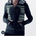 Lululemon Special Edition Scuba Full Zip Hoodie Fair Isle Knit Womens Sz 6 Black