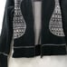 Lululemon Special Edition Scuba Full Zip Hoodie Fair Isle Knit Womens Sz 6 Black