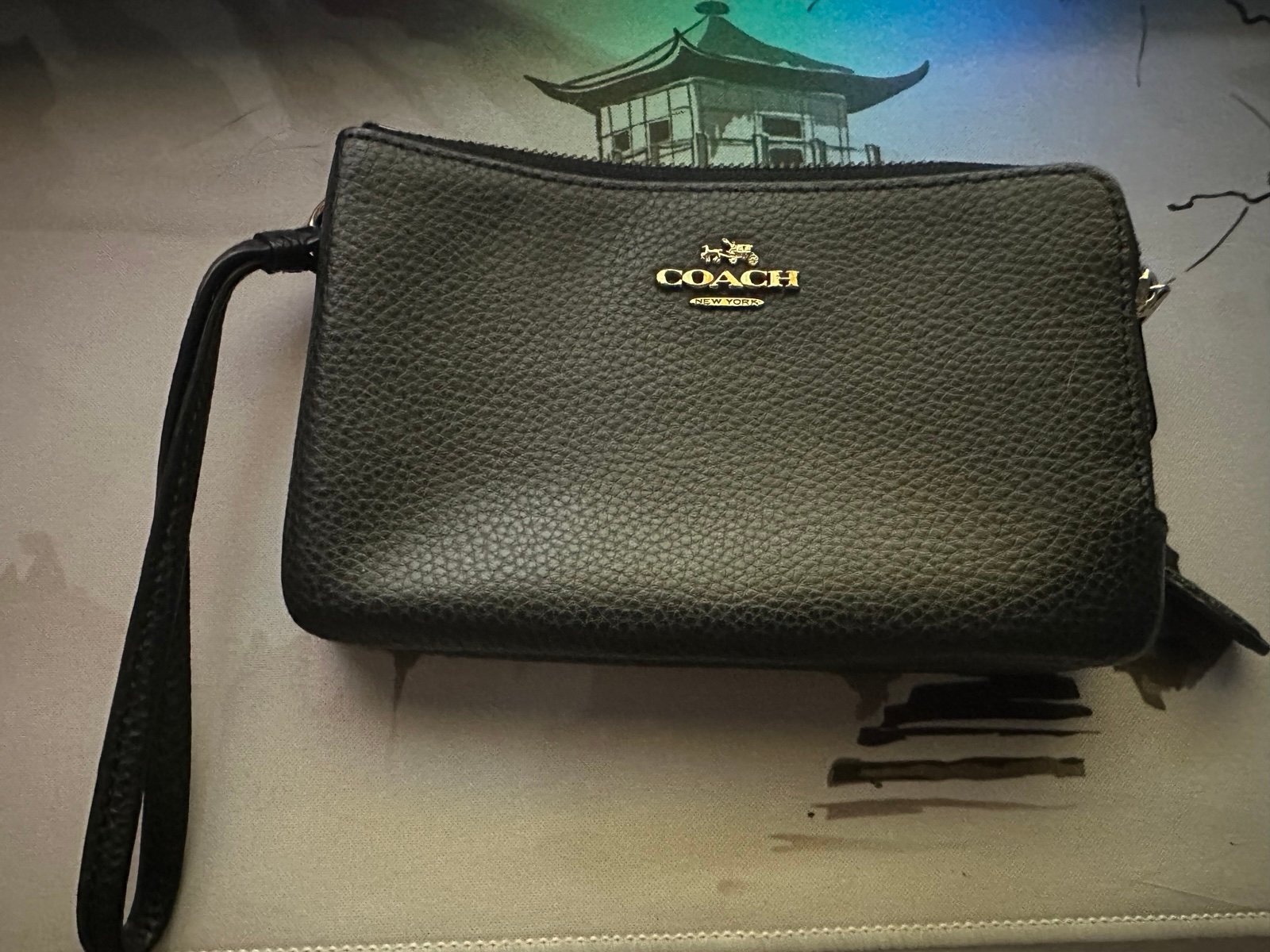 Coach Double Zip Wristlet