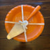 NWT Rae Dunn Pumpkin Pie Dish / Pie Cutter