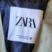 EUC ZARA Long Trench Coat Doublebreast Pocket Belted Cotton Green Women's XS