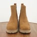 Blondo Destin Womens Ankle Boots Wedge Platform Heel Tan Suede Chelsea 9M