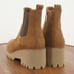 Blondo Destin Womens Ankle Boots Wedge Platform Heel Tan Suede Chelsea 9M
