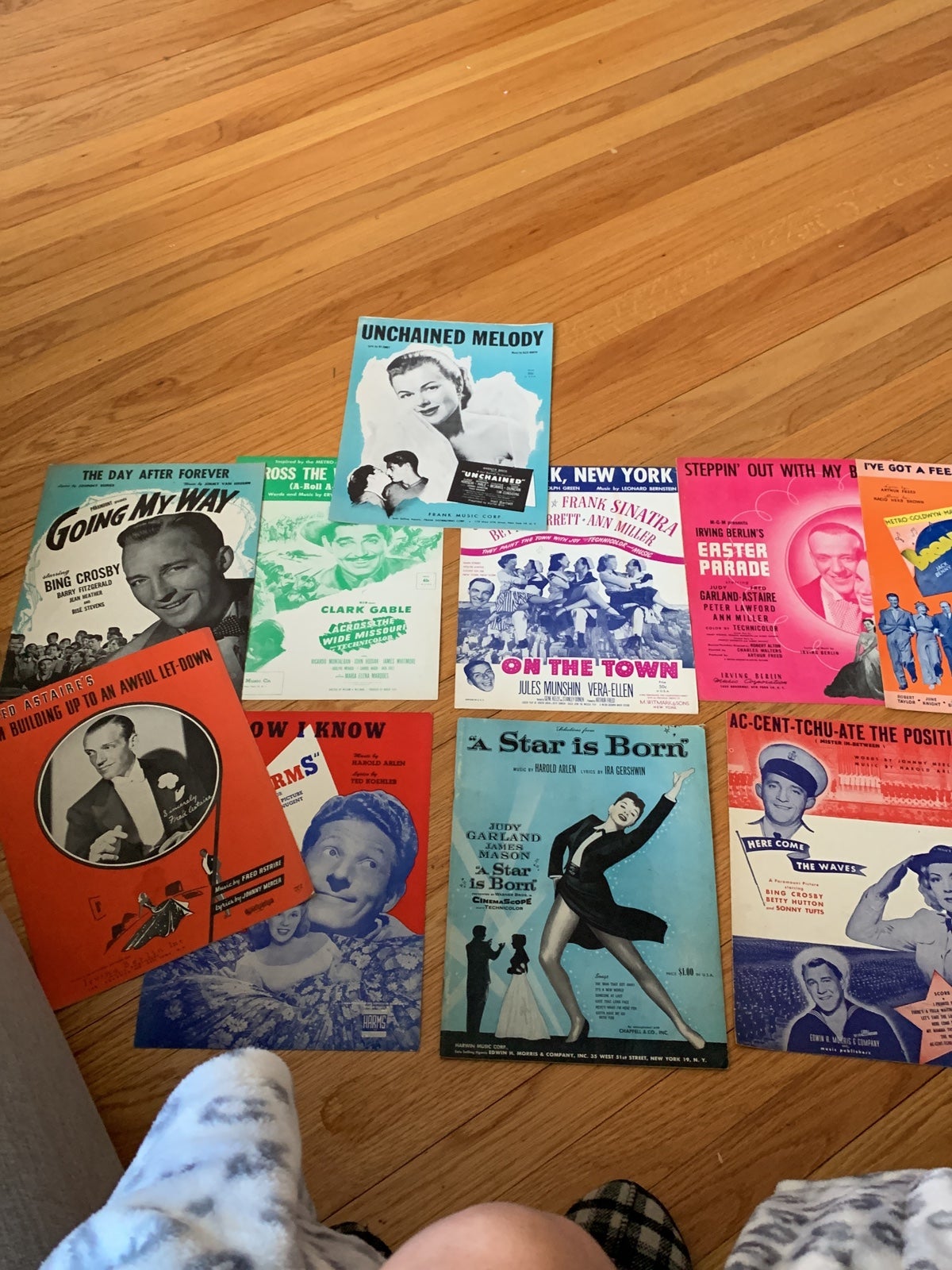 Vintage Sheet Music, Garland, Sinatra, Crosby, Astaire/Rogers 1930’s- 50’s et