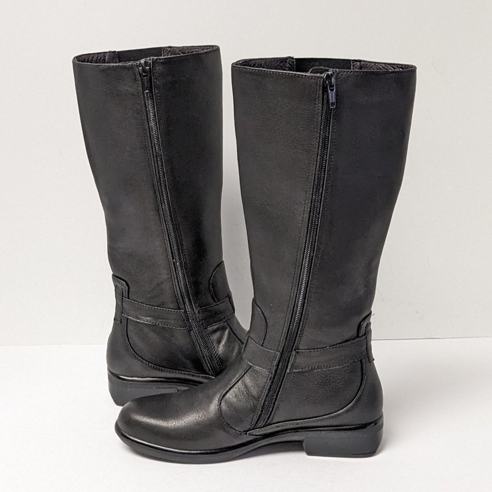 Naot Viento Tall Boots, Black Leather, Women's 35 EU (US 4)