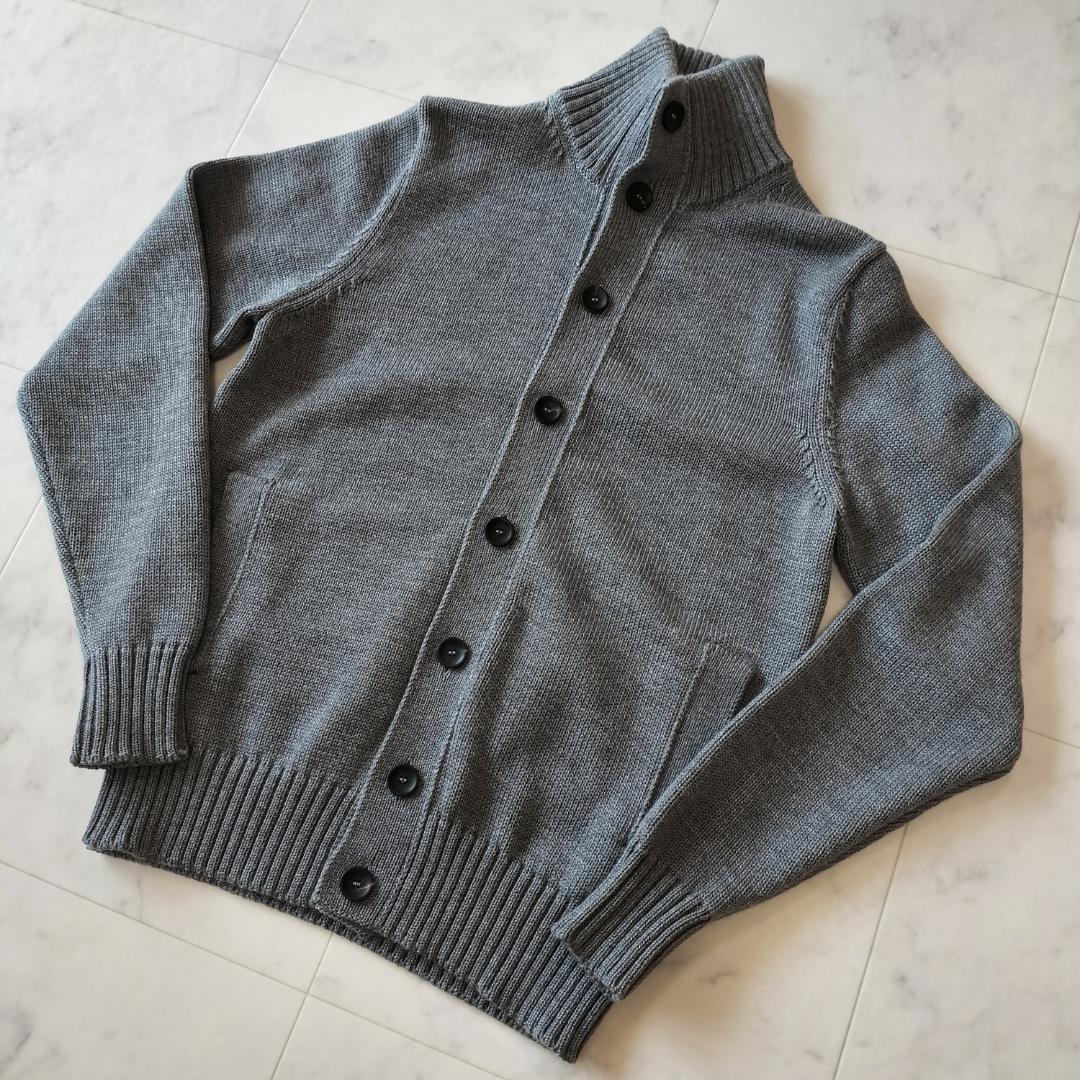 Excellent Condition ZANONE CHIOTO Kyoto Wool Stand Collar Knit Jacket