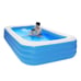 120 x 72 x 22 Inflatable Swimming Pool - Wall Thickness 0.3mm Blue