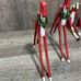 Set Of 4 Christmas Ornaments Made Of Wood Approx 7 Inches Tall