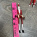 Set Of 4 Christmas Ornaments Made Of Wood Approx 7 Inches Tall