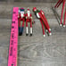 Set Of 4 Christmas Ornaments Made Of Wood Approx 7 Inches Tall