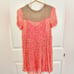Anthropologie Maeve Pink floral sheer sleeved dress