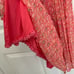 Anthropologie Maeve Pink floral sheer sleeved dress