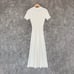 445 Sandro 24FW knit maxi flared dress FR38