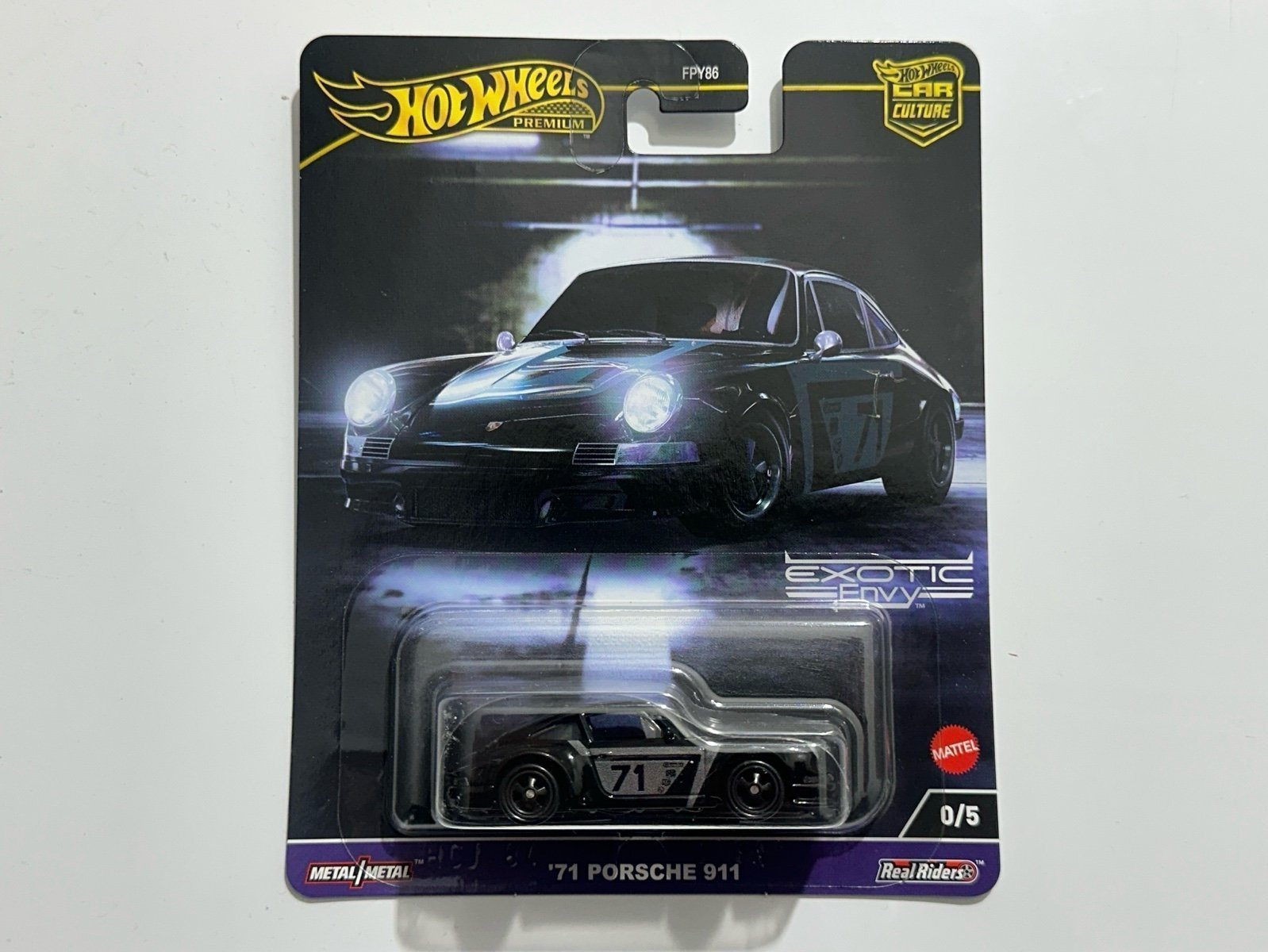 Hot Wheels Premium Exotic Envy 0/5 Chase ‘71 Porsche 911