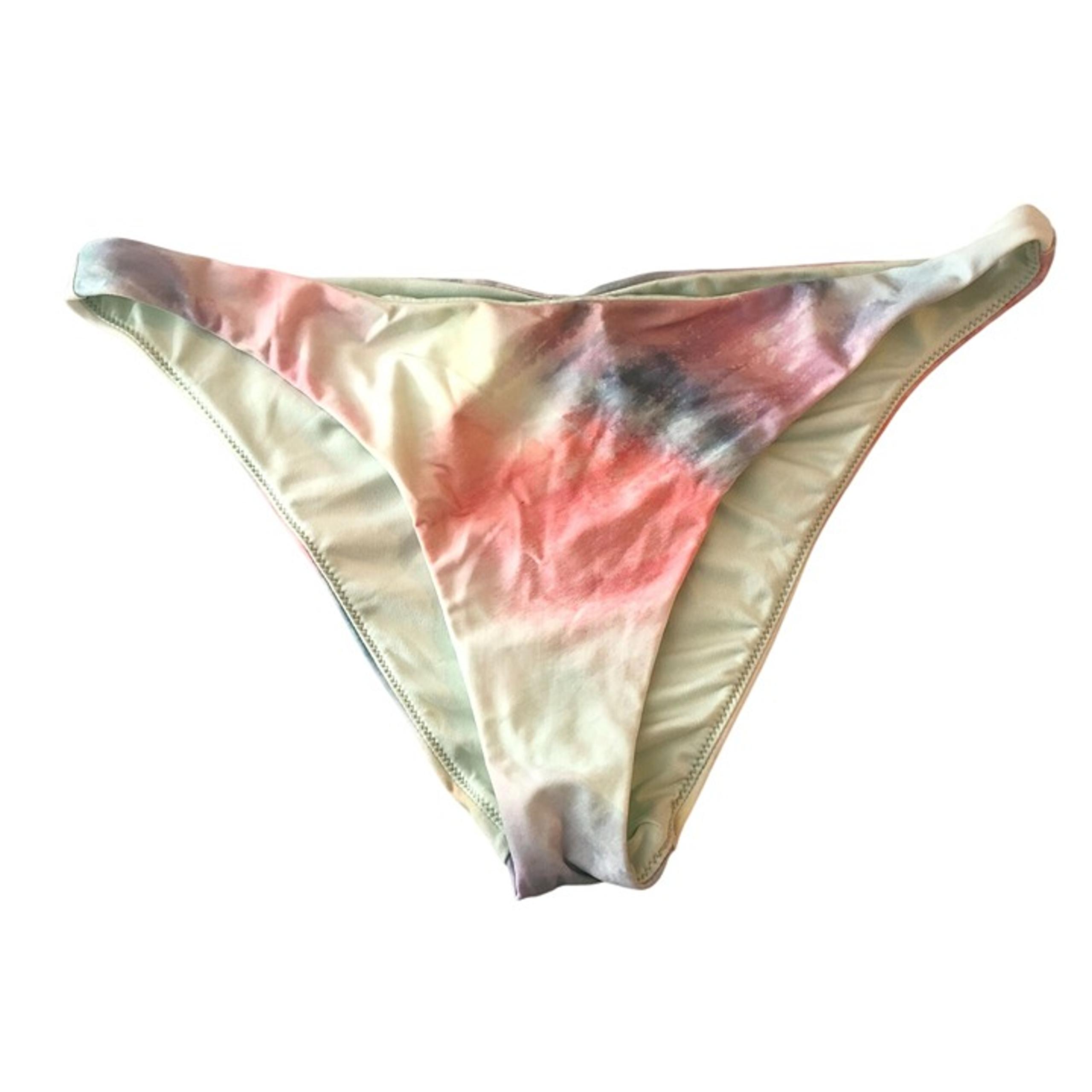 O'Neill Juniors Women of the Wave Flamenco Bikini Bottom Tie Dye Pastel L