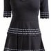 Shoshanna Antinea Tiered Black Dress Size XS
