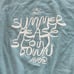 Anthropologie Ty Williams Boxy Tank Top Summer Please Slow Down Blue Size M
