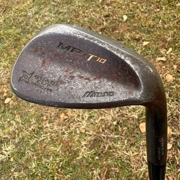 Mizuno MP T-10 Raw 56-10 Sand Wedge Quad Cut Grooves Grain Flow Forged RH Rusted