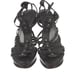 Stuart Weitzman Black Leather Strappy Gladiator Platform Stiletto Sandals 8.5