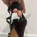 Stuart Weitzman Black Leather Strappy Gladiator Platform Stiletto Sandals 8.5