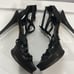 Stuart Weitzman Black Leather Strappy Gladiator Platform Stiletto Sandals 8.5