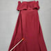 Jasmine Bridesmaid Red Ruby Chiffon Maxi Formal Strapless NEW 154 Women Size 10