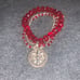 New Orleans Saints red and silver bracel