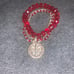 New Orleans Saints red and silver bracel