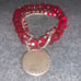 New Orleans Saints red and silver bracel