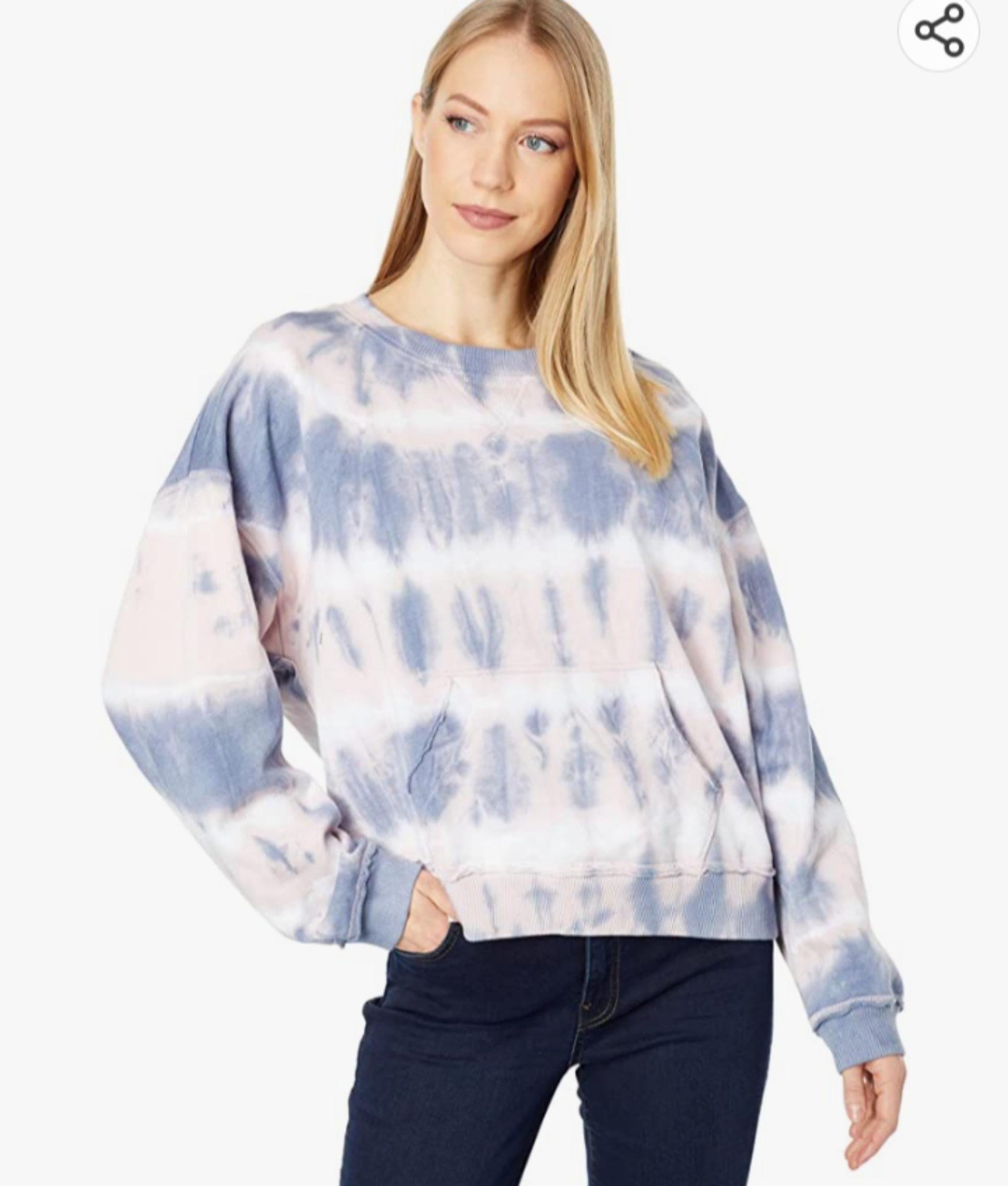 Lucky Brand women's slouchy fleece sweatshirt #V1