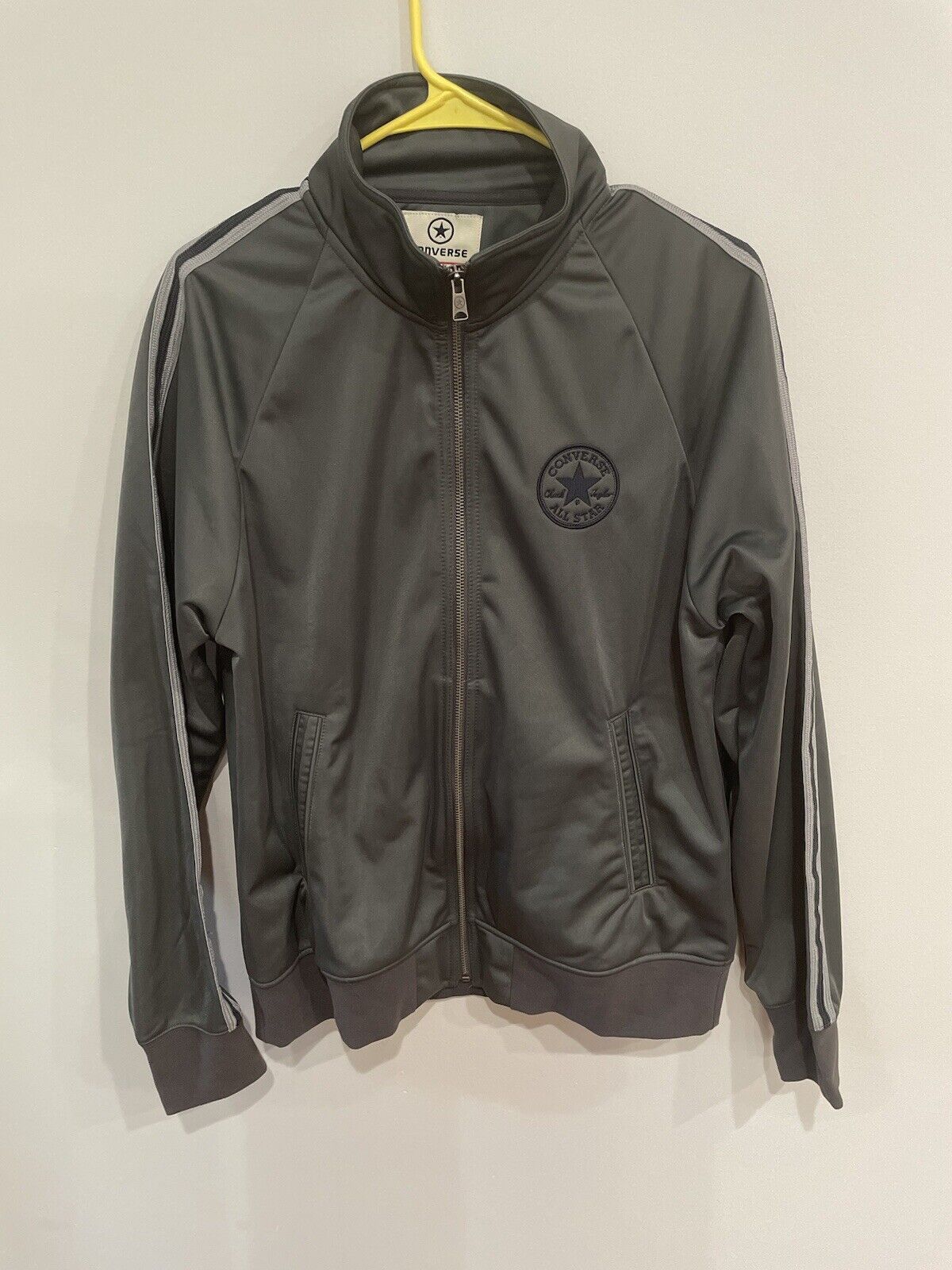 Brand New With Tag Converse All Star Chuck Taylor mens M track jacket gray