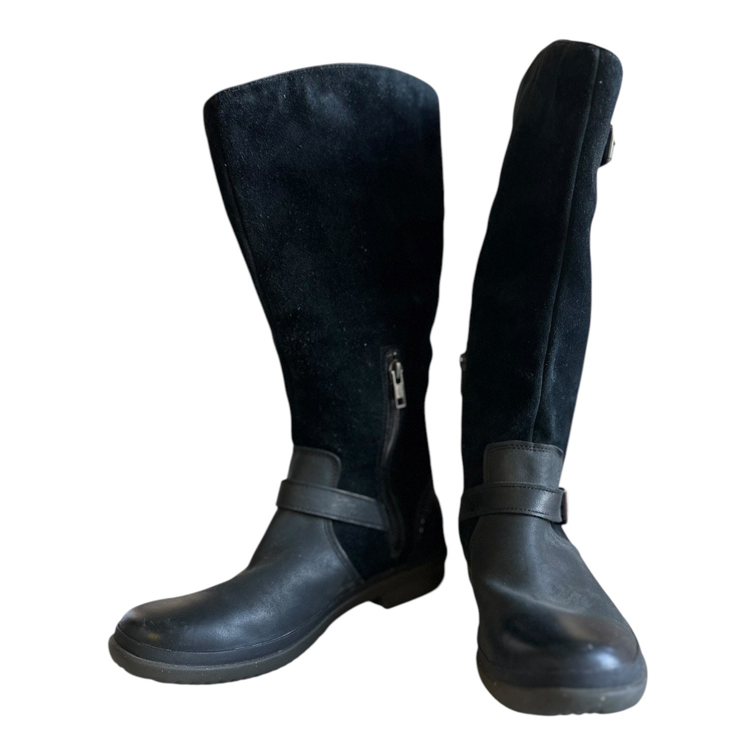 NWT!! UGG Black Fur Lined Knee Boot