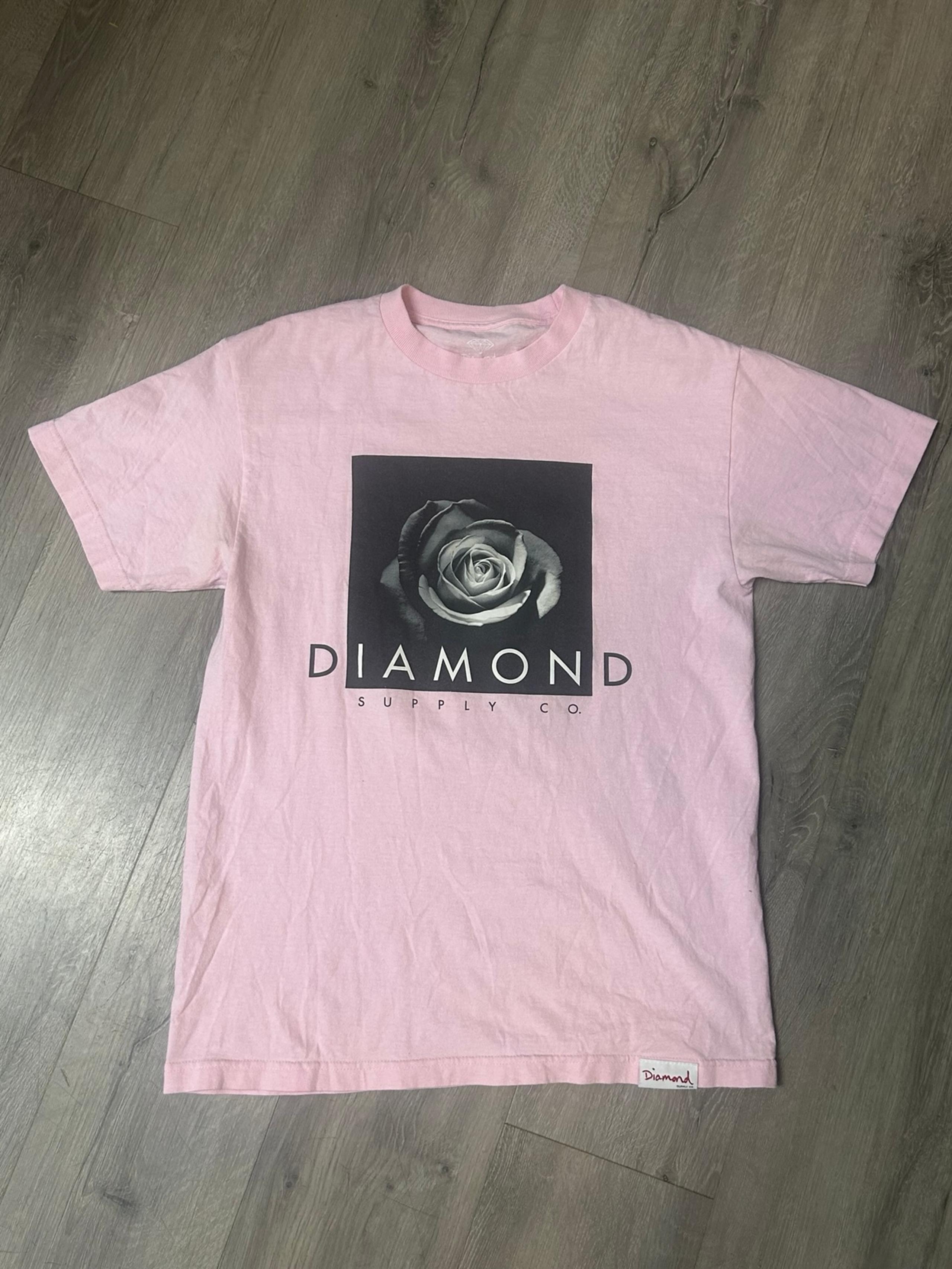 Diamond Supply Co Pink Short Sleeve Tee size medium